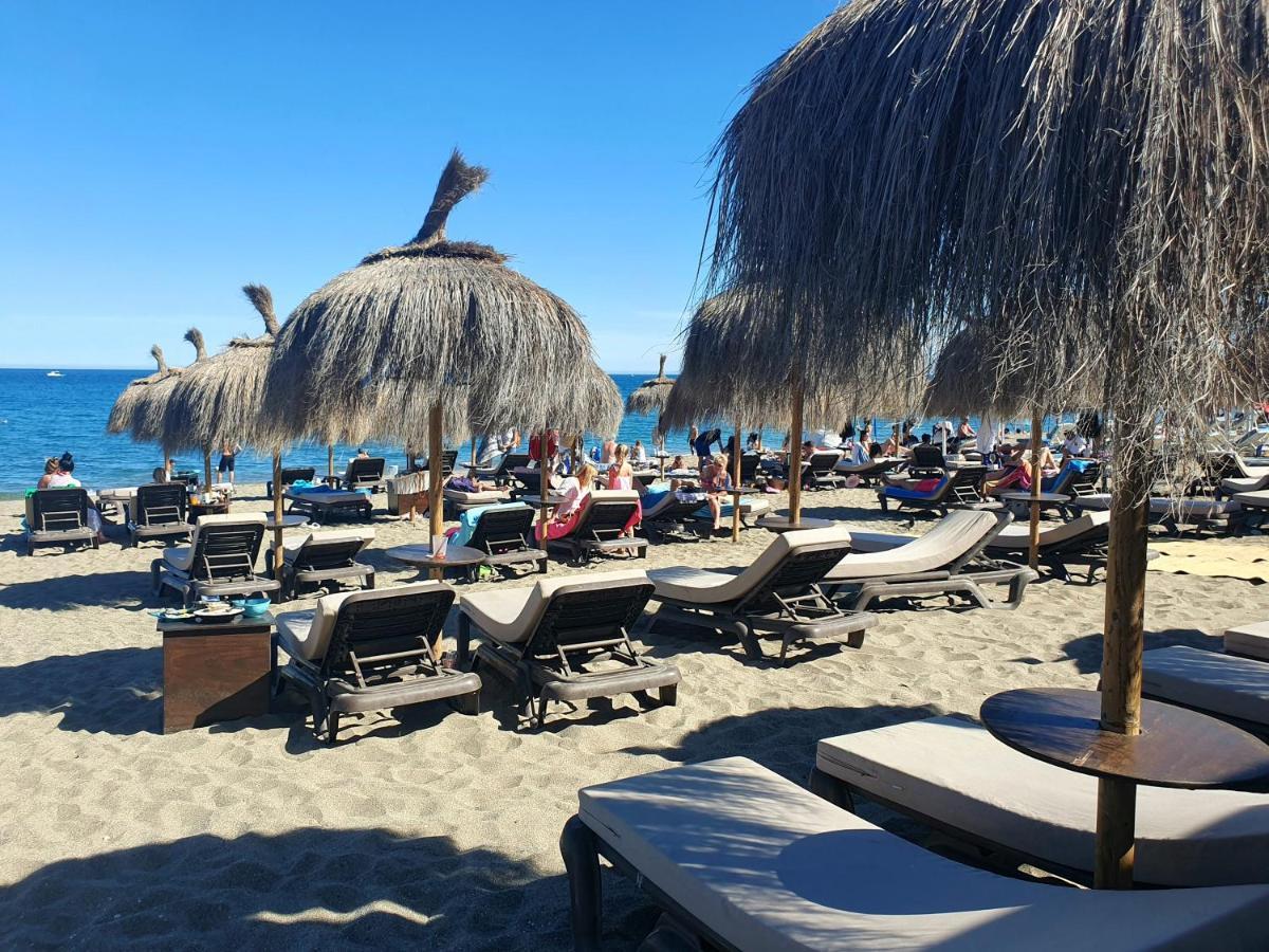 Luxury Beachfront Apartment With Pool, Sauna, Fitness And Gym In Province Malaga, Andalusia Mijas Eksteriør billede
